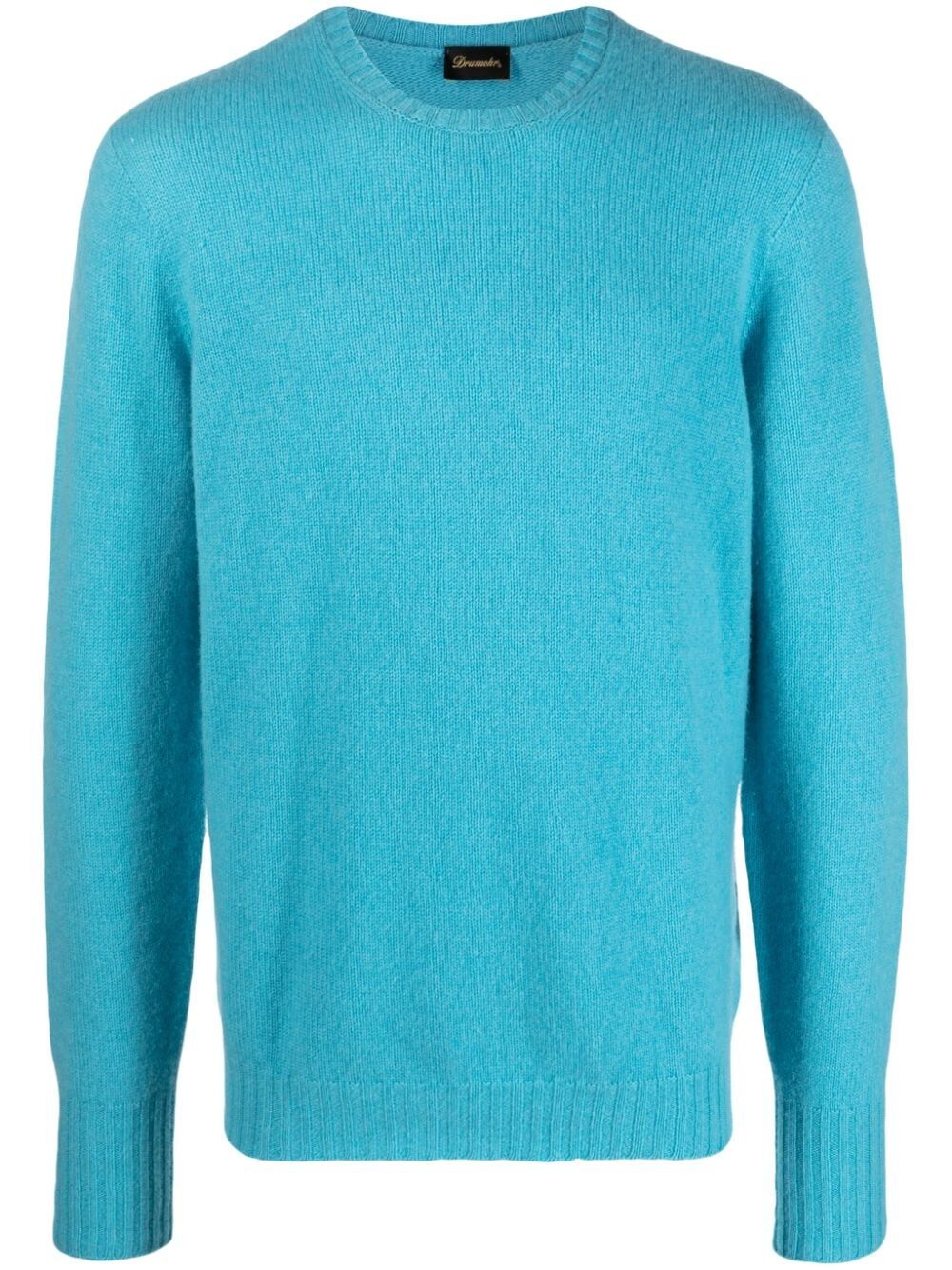 DRUMOHR Classic Long Sleeve Crew Neck Sweater for Men
