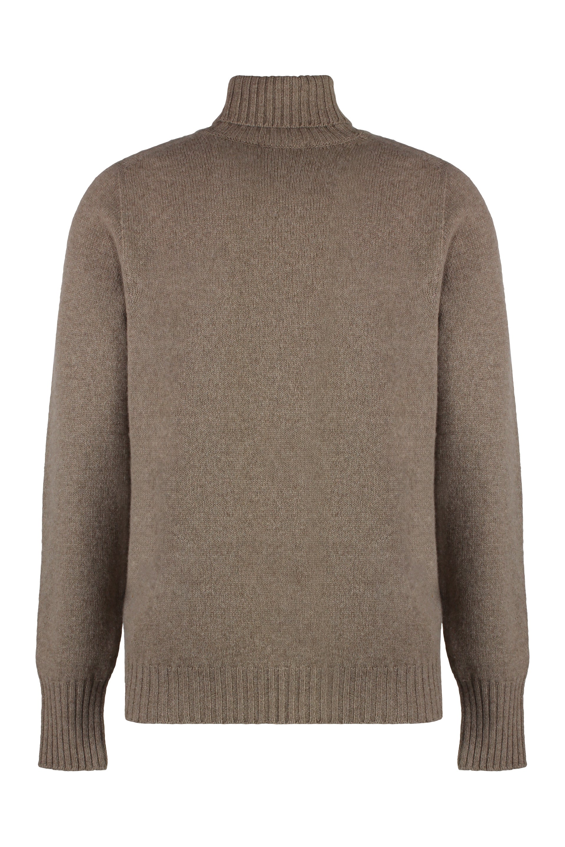 DRUMOHR Men's Ribbed Knit Wool Turtleneck Sweater