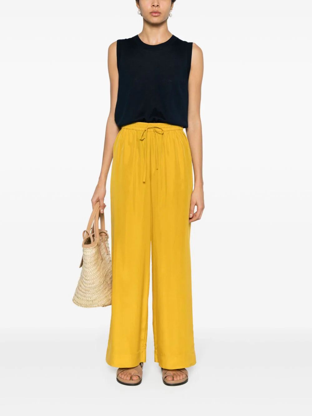 PAROSH Sleeveless Crew Neck Sweater - Women's