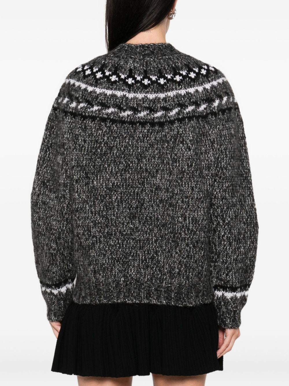 PAROSH Alpaca Blend Crew Neck Sweater for Women