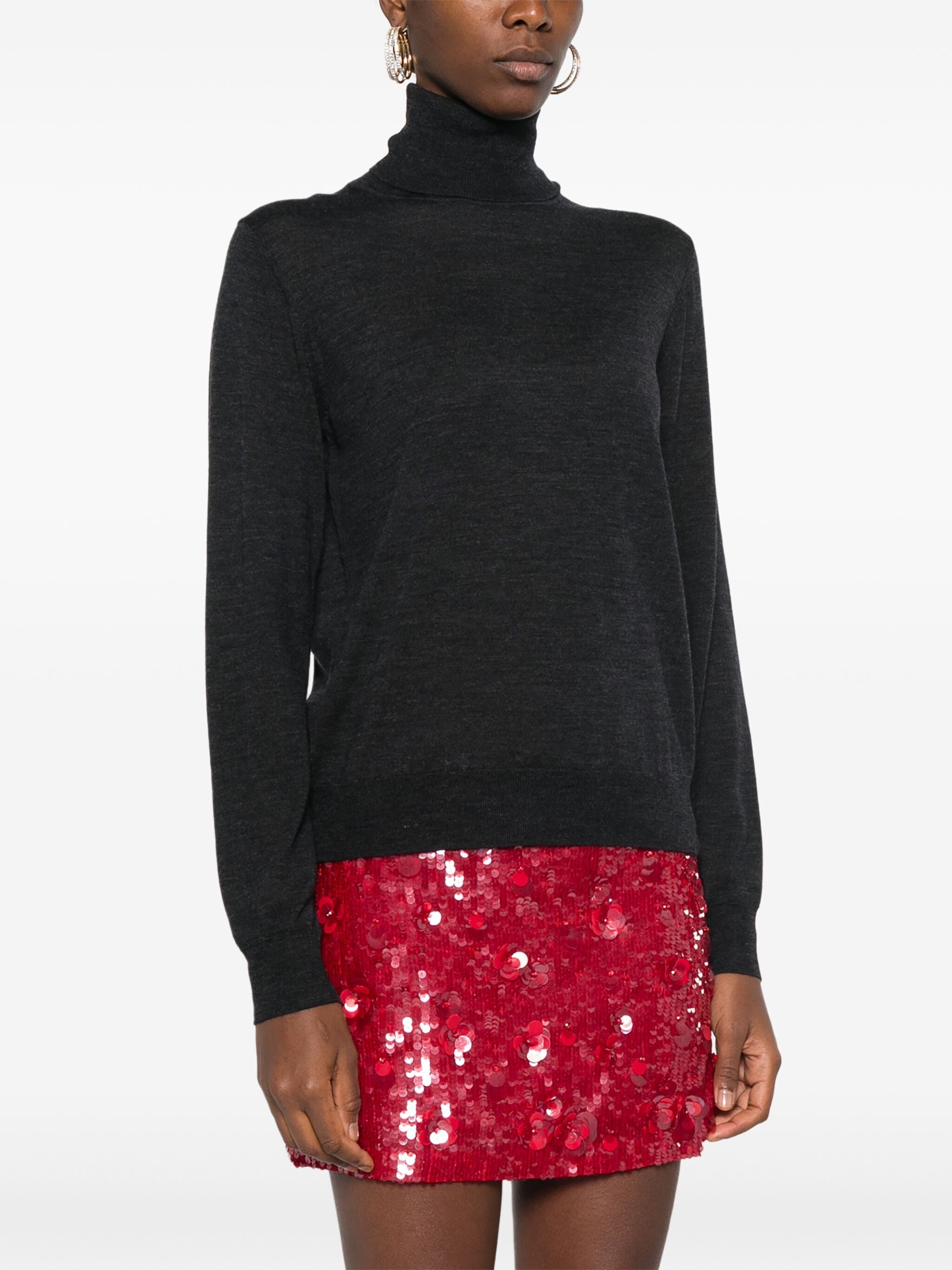 PAROSH Elegant Women's Mini Sweater for FW24