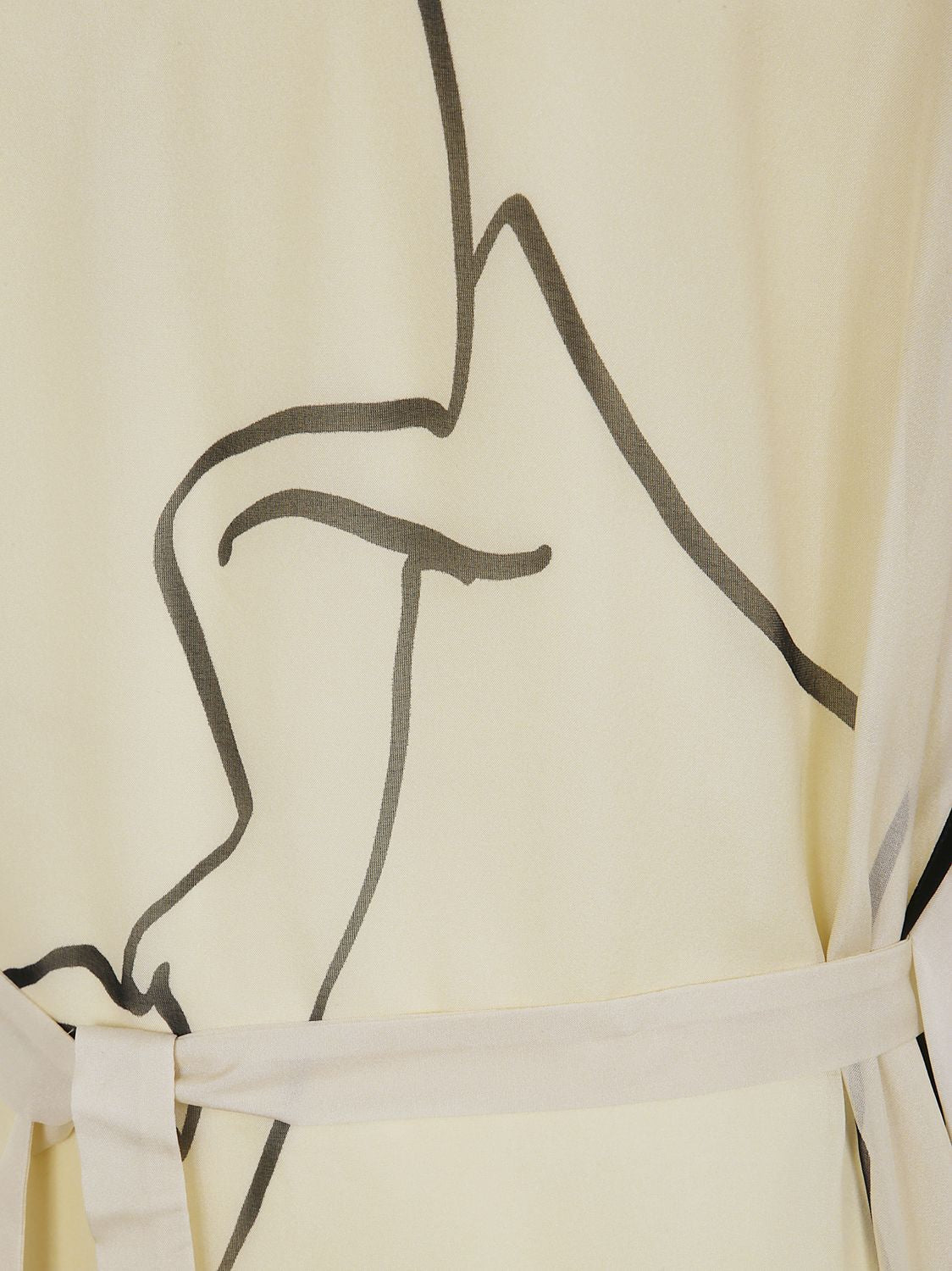 GENTRY PORTOFINO Asymmetrical Woven Long Dress