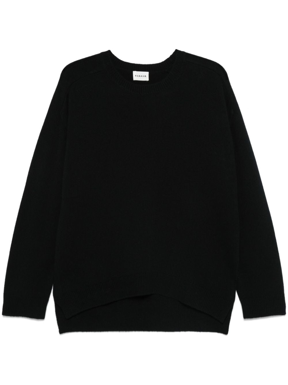 PAROSH Ribbed Wool-Cashmere Blend Sweater for Women