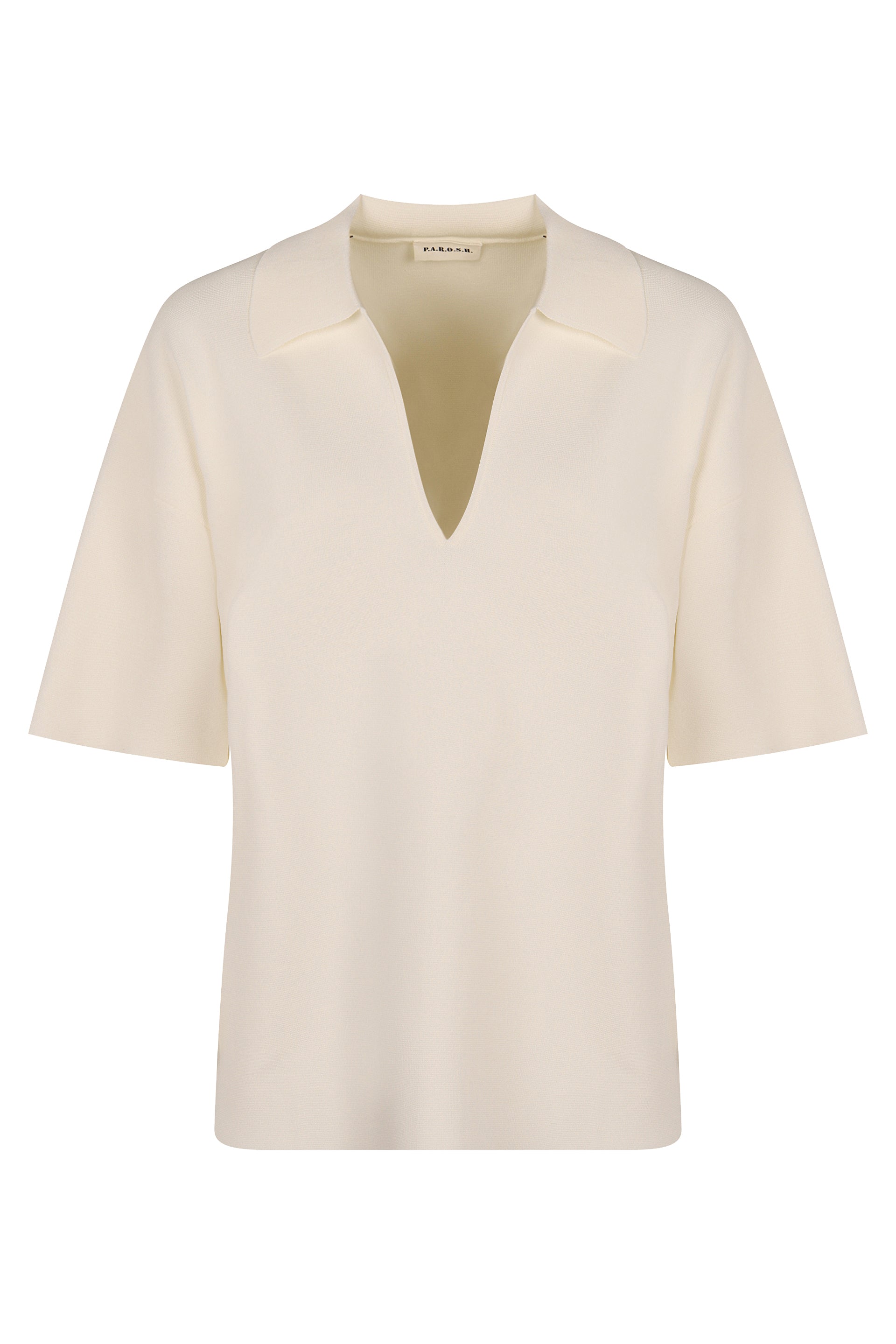 PAROSH V-Neck Knit Blouse for Women - SS25 Collection