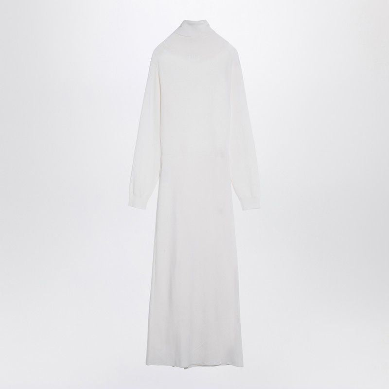 PAROSH Wool Blend Turtleneck Mini Dress