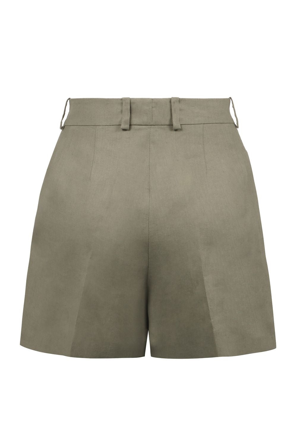 KITON Linen Shorts with Wide Front Pleats - Women's SS24