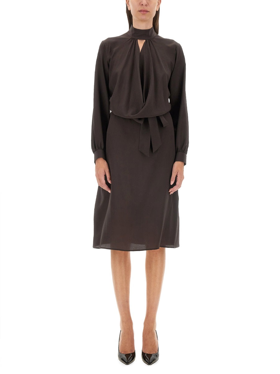 KITON Silk Dress - Regular Fit, Size 40 IT