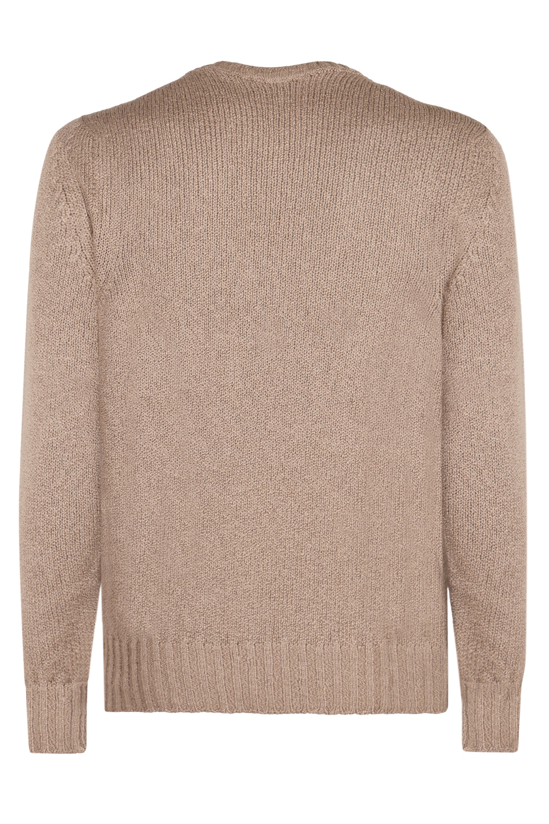 DRUMOHR Men's Cotton Sweater with Ribbed Knit Edges