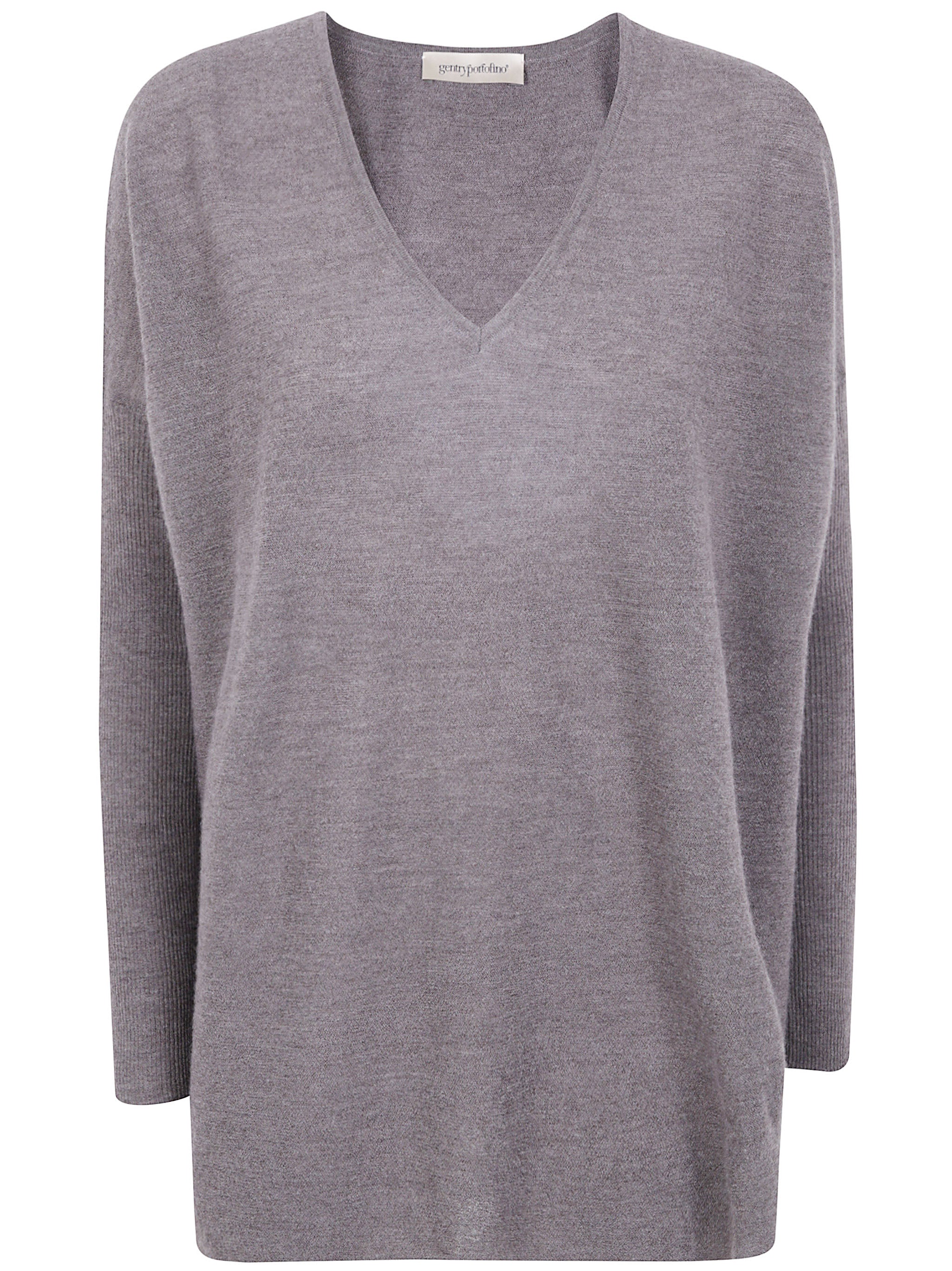 GENTRY PORTOFINO V-Neck Cashmere Knit Sweater