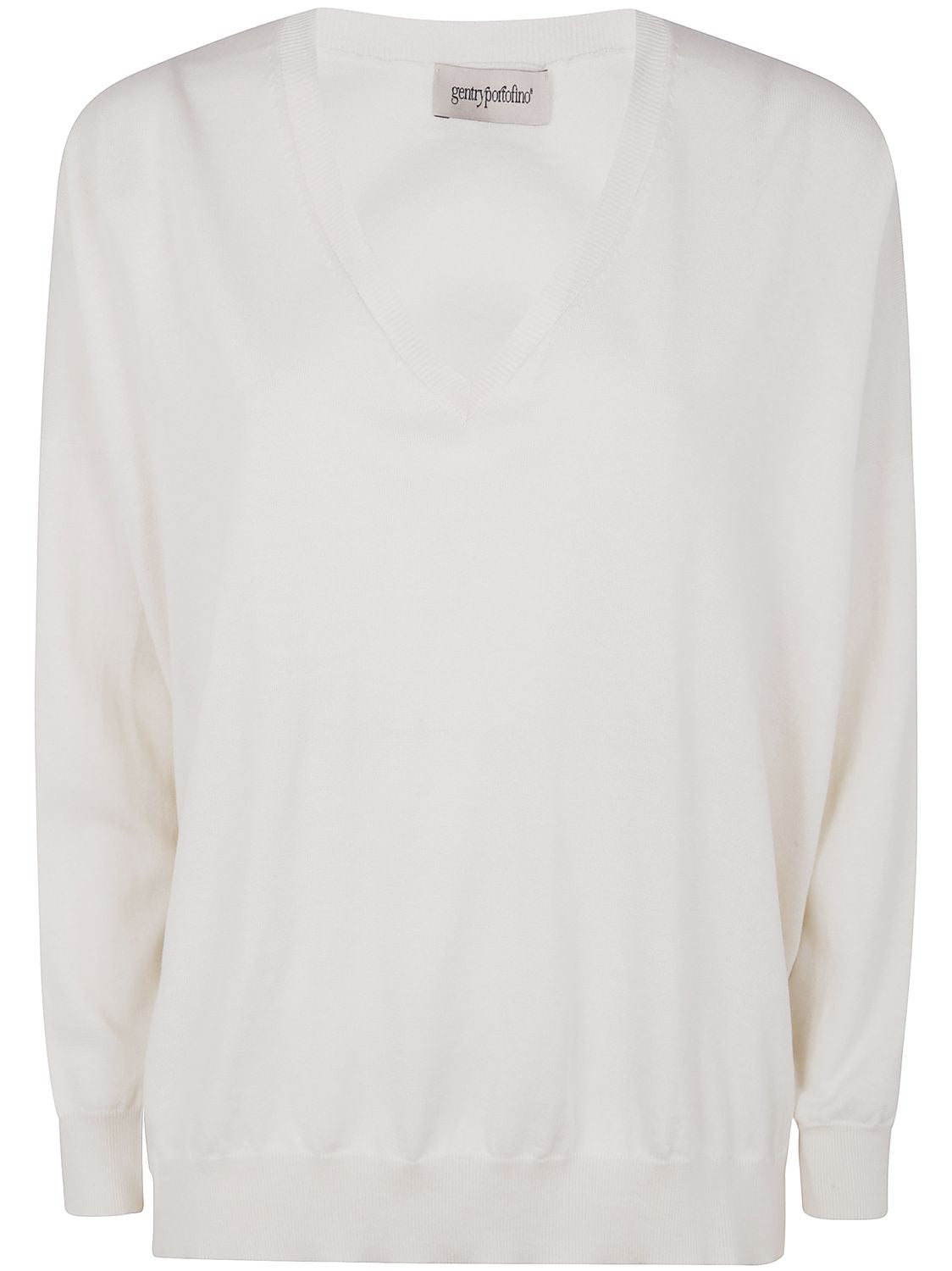 GENTRY PORTOFINO V-Neck Knit Sweater