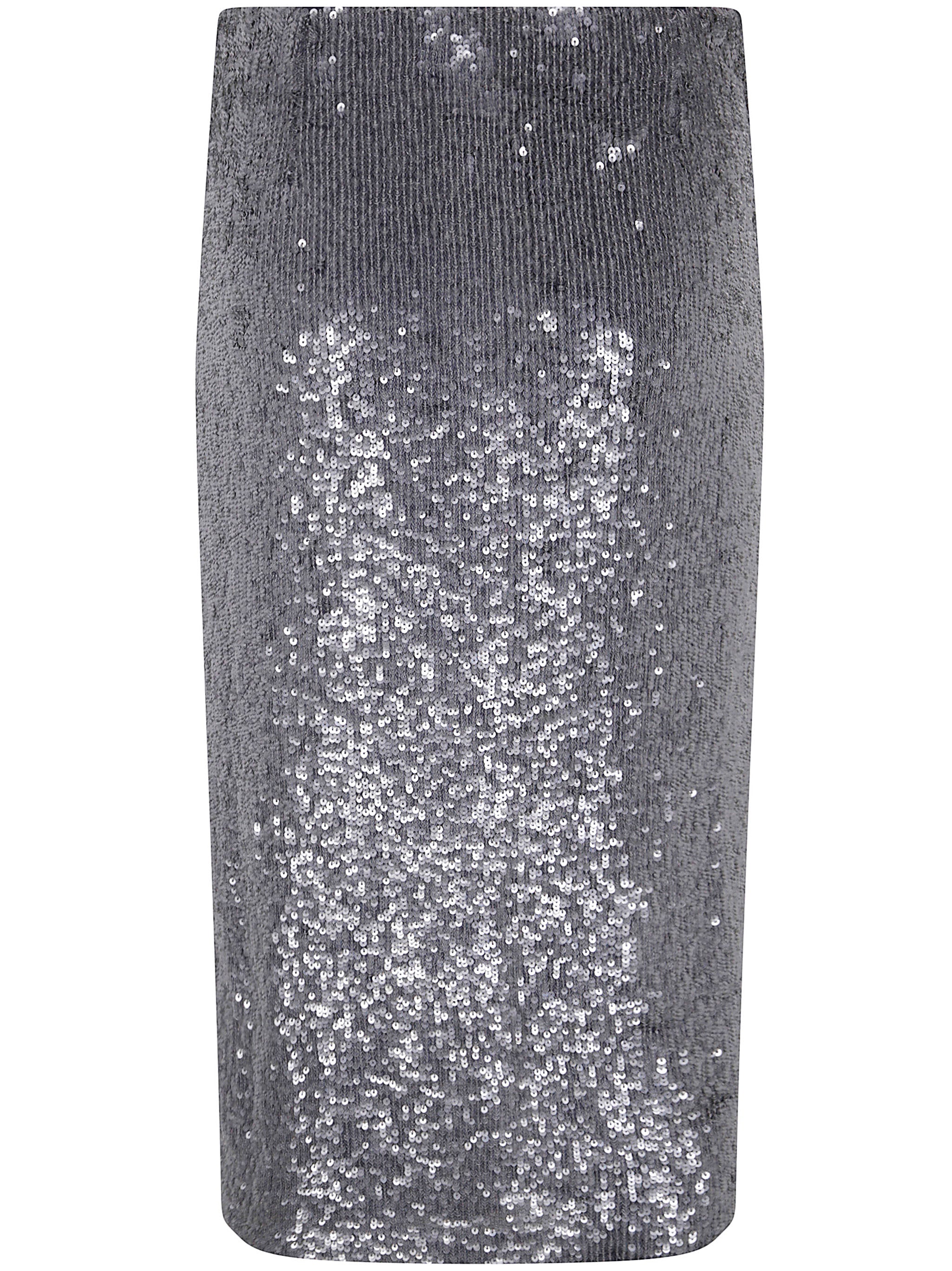 PAROSH Stretch Sequin Mini Skirt