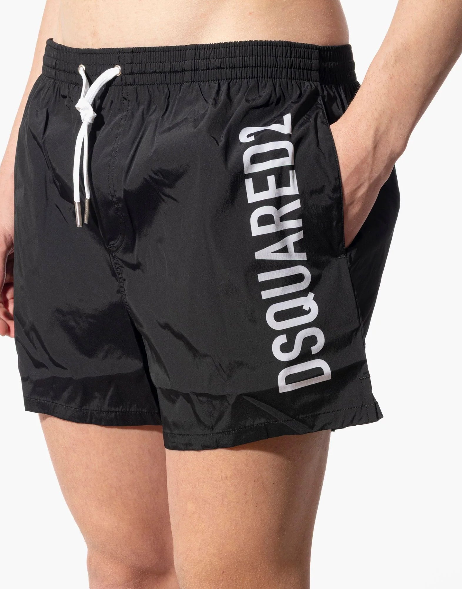 DSQUARED2 Logo Midi Swim Shorts