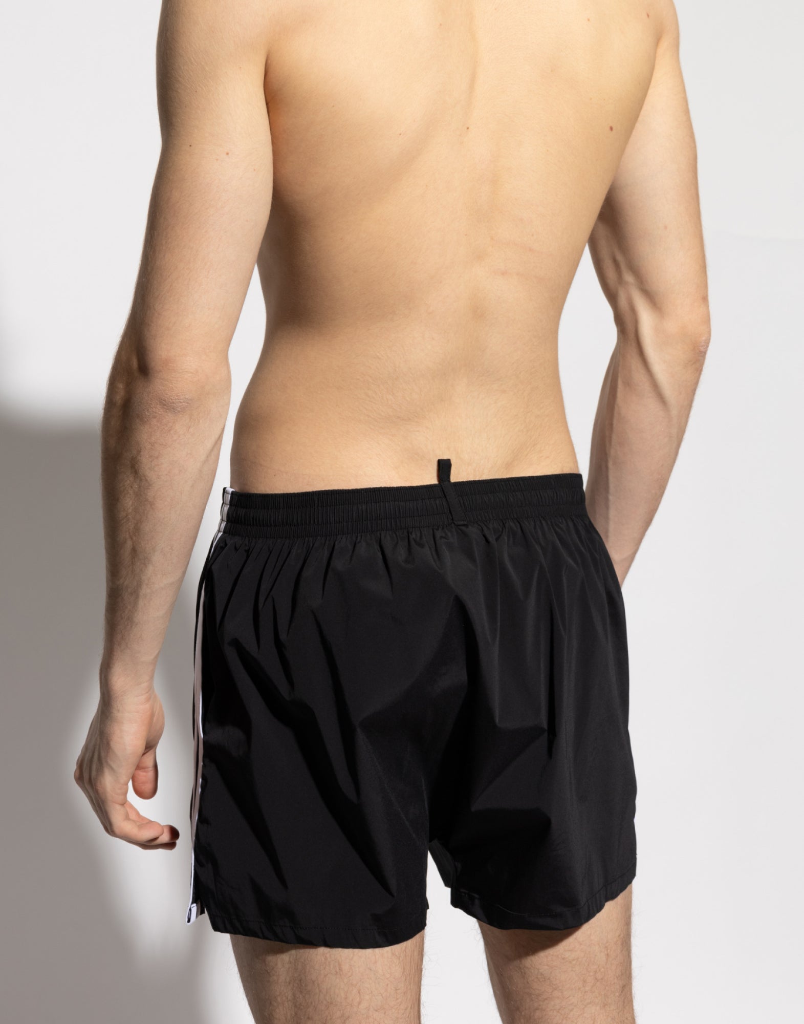 DSQUARED2 Logo Boxer Midi Swim Shorts