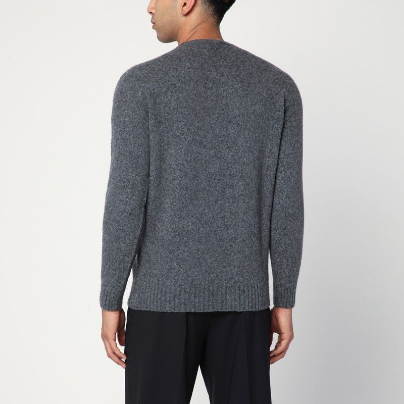 DRUMOHR Crew Neck Lambswool Sweater for Men