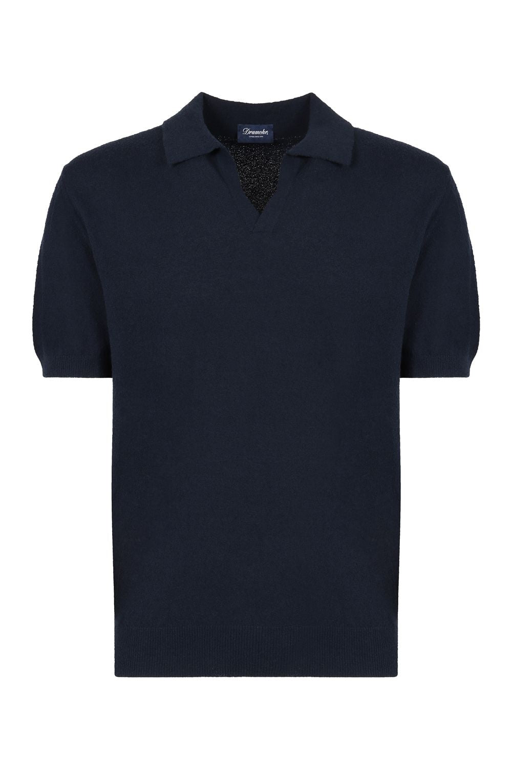 DRUMOHR Short Sleeve Cotton Polo Shirt