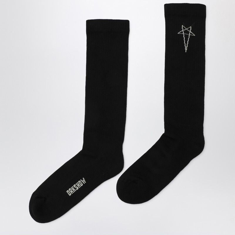 DRKSHDW Men's Cotton Blend Logo Socks