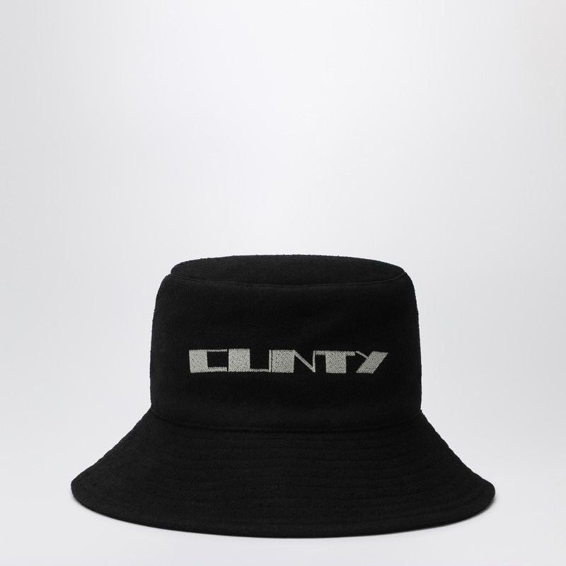 DRKSHDW Fisherman Bucket Hat with Logo and Ties