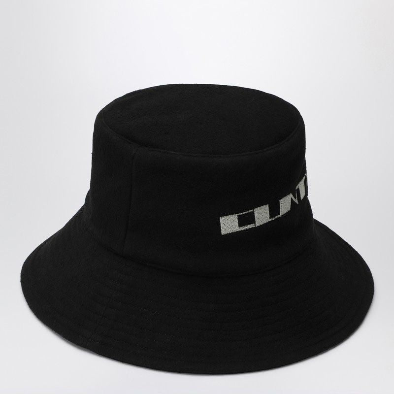 DRKSHDW Fisherman Bucket Hat with Logo and Ties