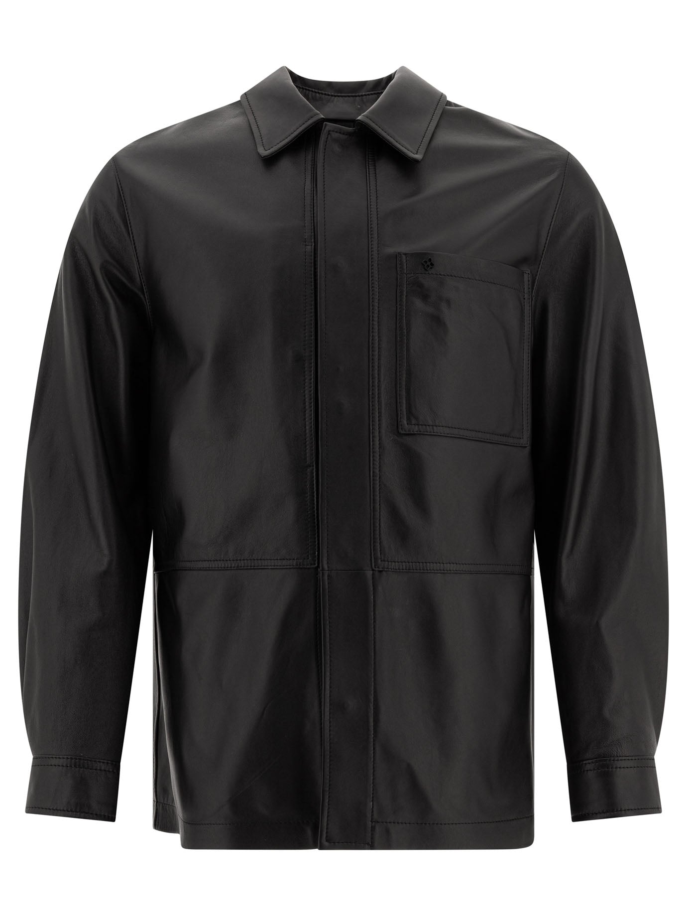 TAGLIATORE Men's Slim Fit Luxurious Leather Jacket