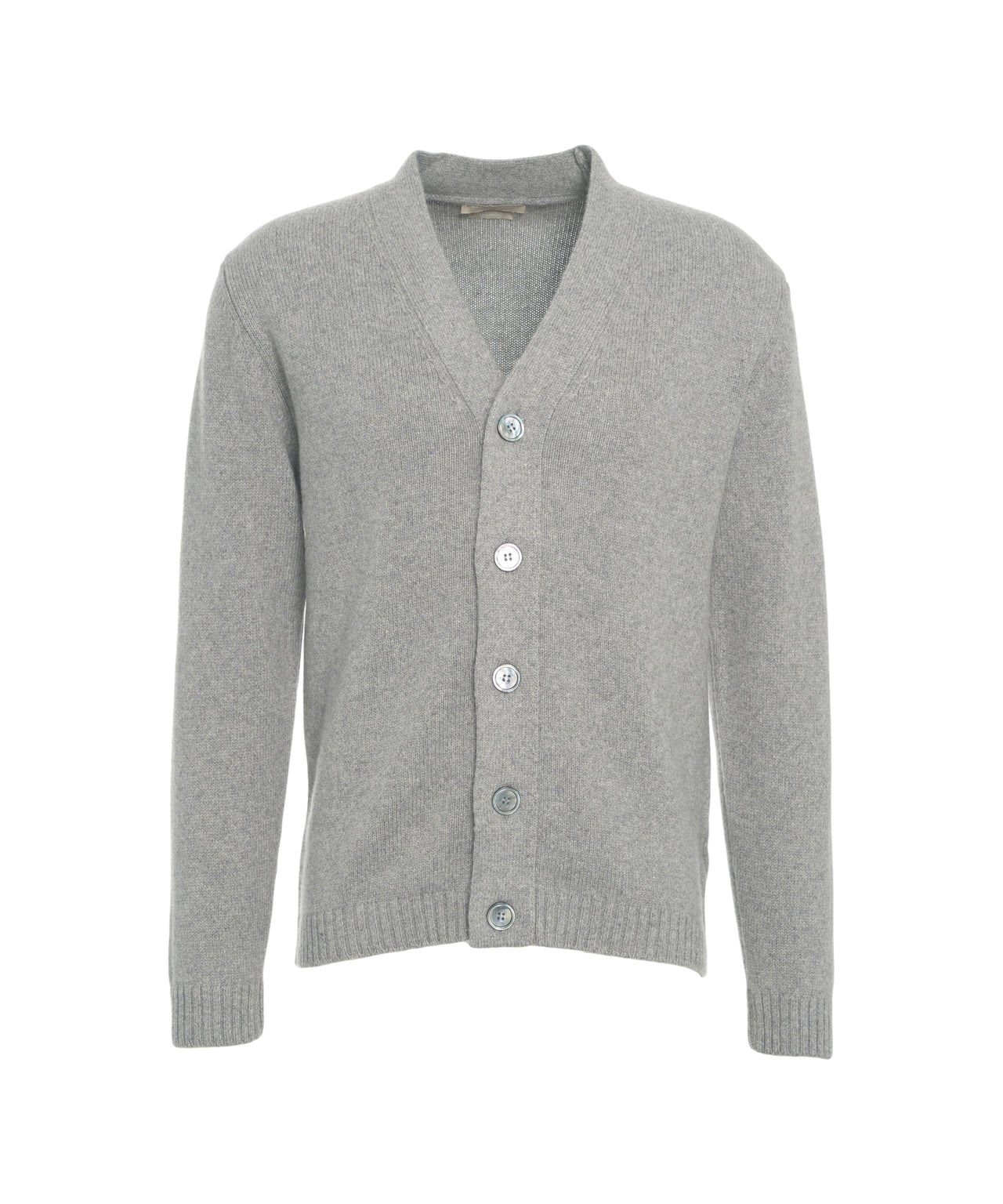 DANIELE FIESOLI Classic Cashmere Cardigan for Men - V-Neck Style
