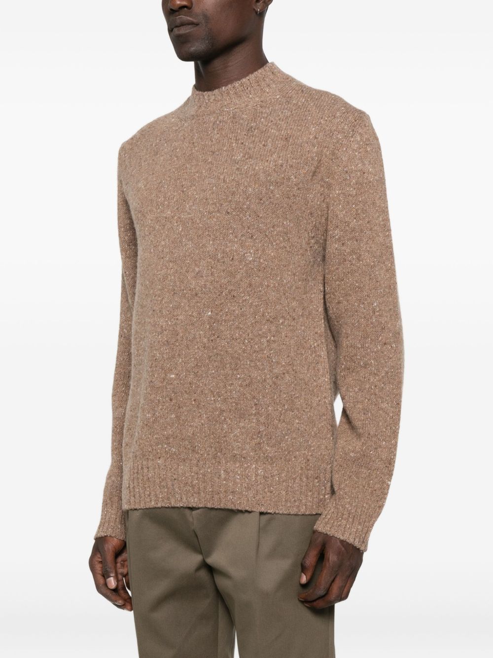 DANIELE FIESOLI Stylish High Collar Men's Sweater