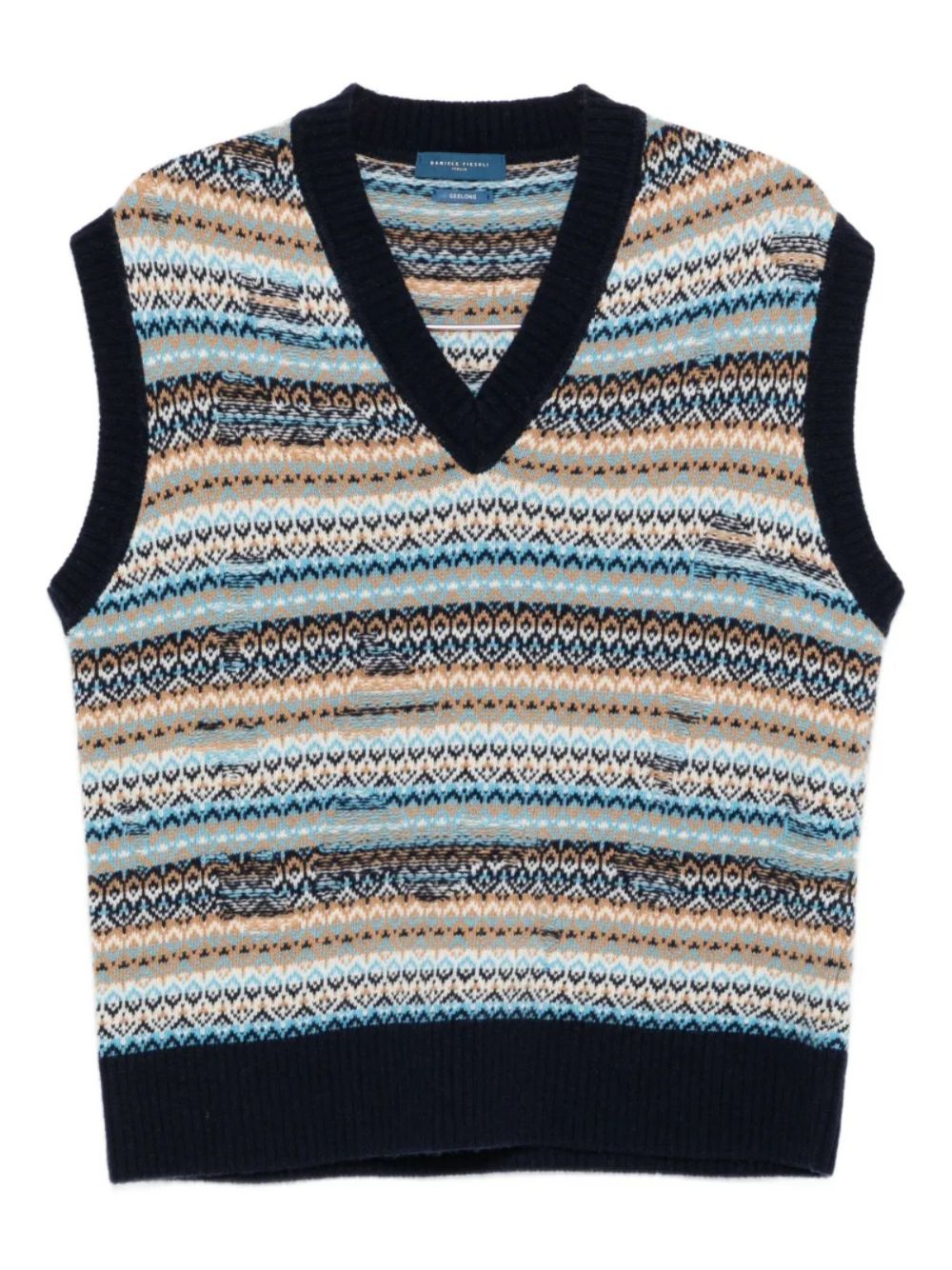 DANIELE FIESOLI Multicolour Men's Sweater - Perfect for FW25