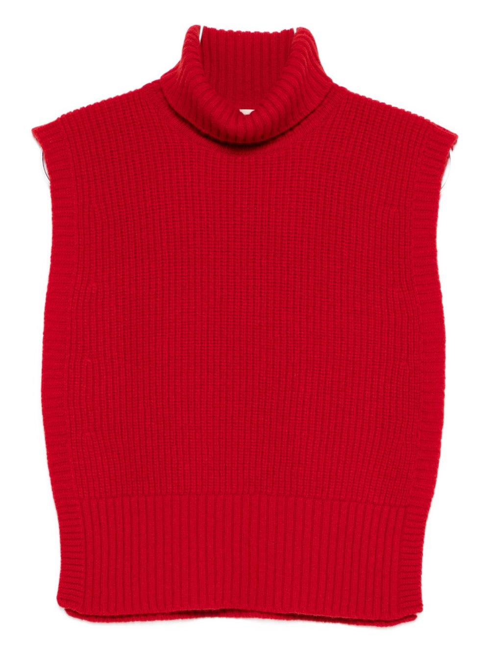 DAVANTINO Mini Sleeveless Wool Turtleneck Sweater