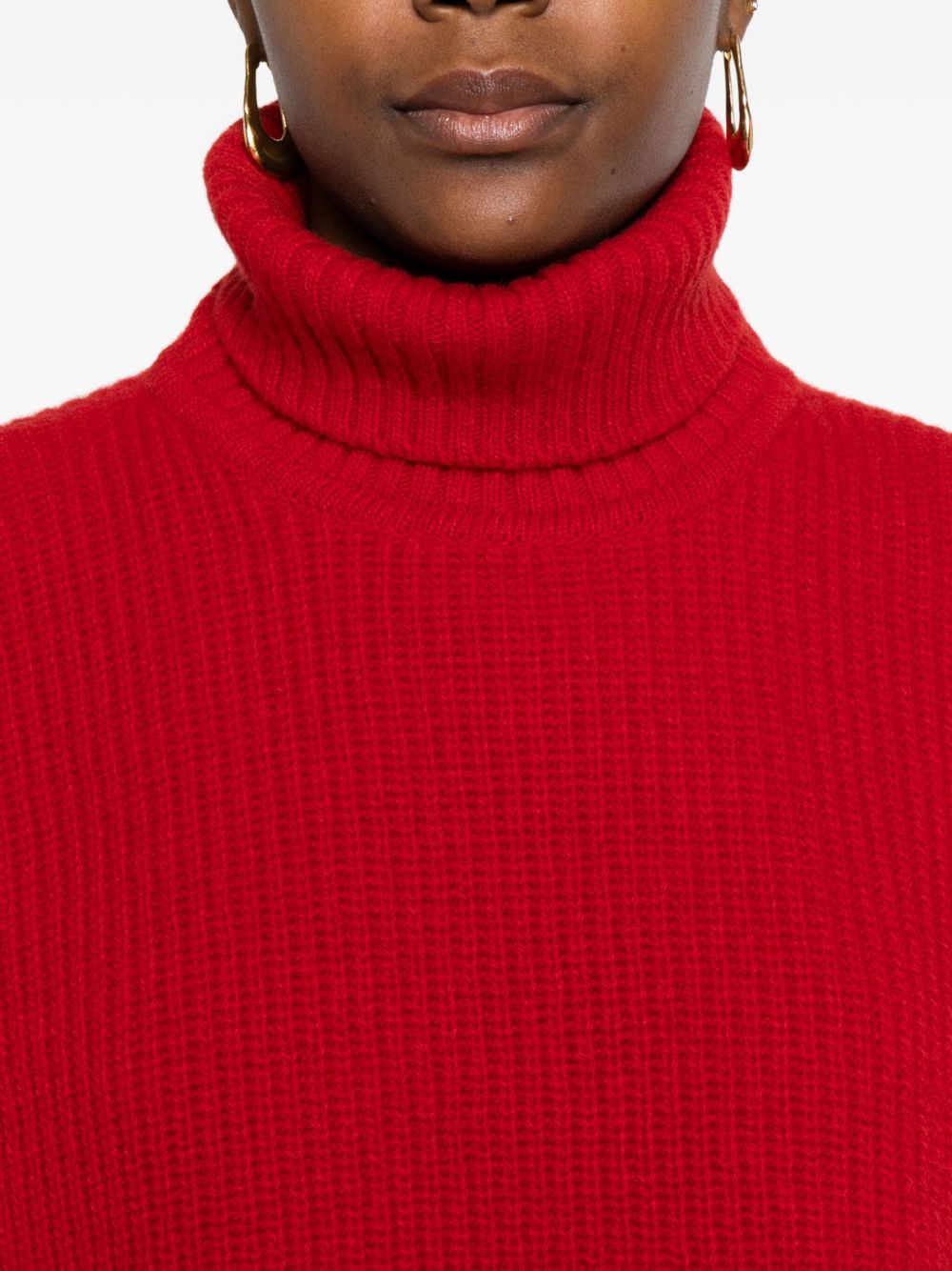 DAVANTINO Mini Sleeveless Wool Turtleneck Sweater