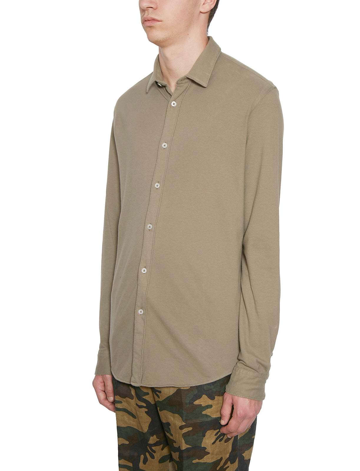 DANIELE ALESSANDRINI Classic Cotton Button-Up Shirt (40)