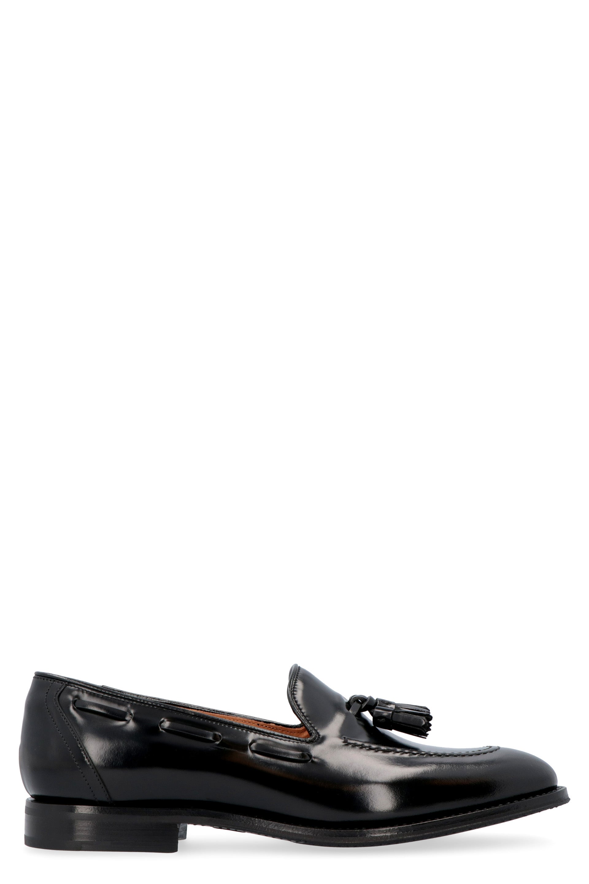 CHURCH'S Brushed Leather Loafers with Round Almond Toes