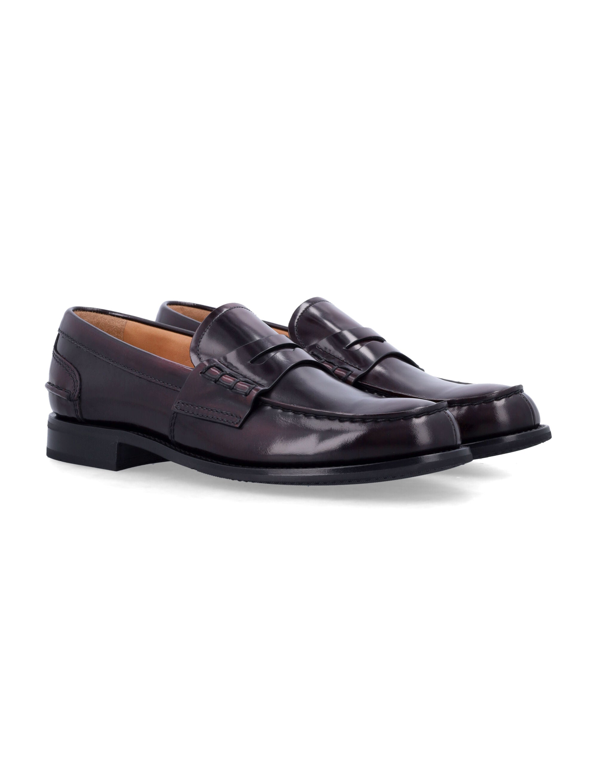 CHURCH'S Polished Fumè Loafer for Women - W5 Size