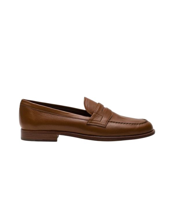 CHURCH'S Heswall Almond Toe Leather Loafers for Women