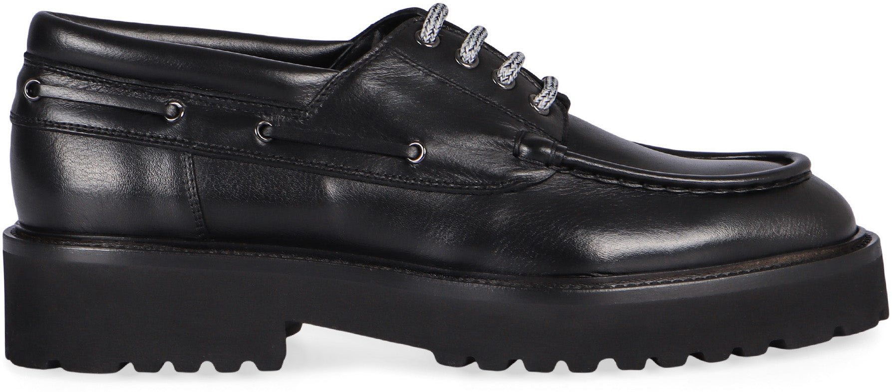 DOUCAL'S Chic Leather Lace-Up Shoes