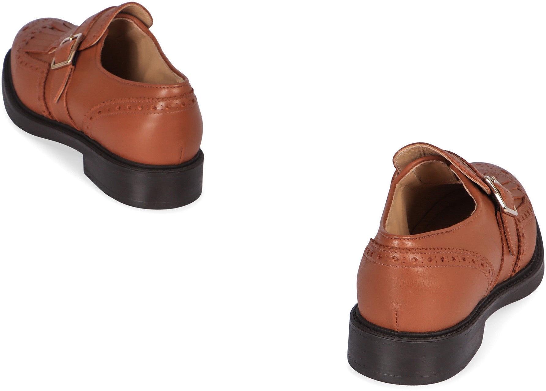 DOUCAL'S Monk-Strap Leather Shoes