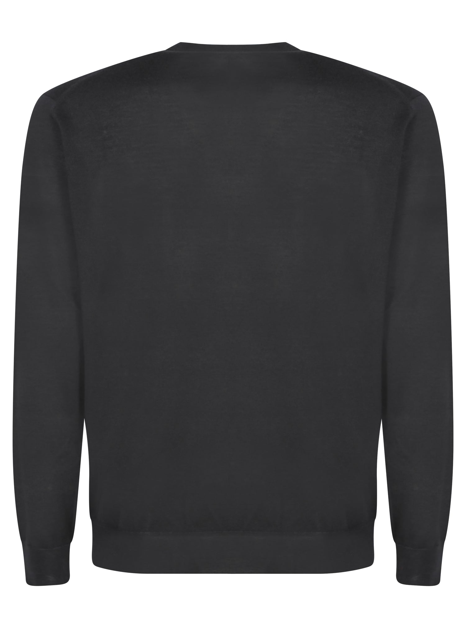 DELL'OGLIO Luxury Black Knitwear - Men's Cashmere Sweater