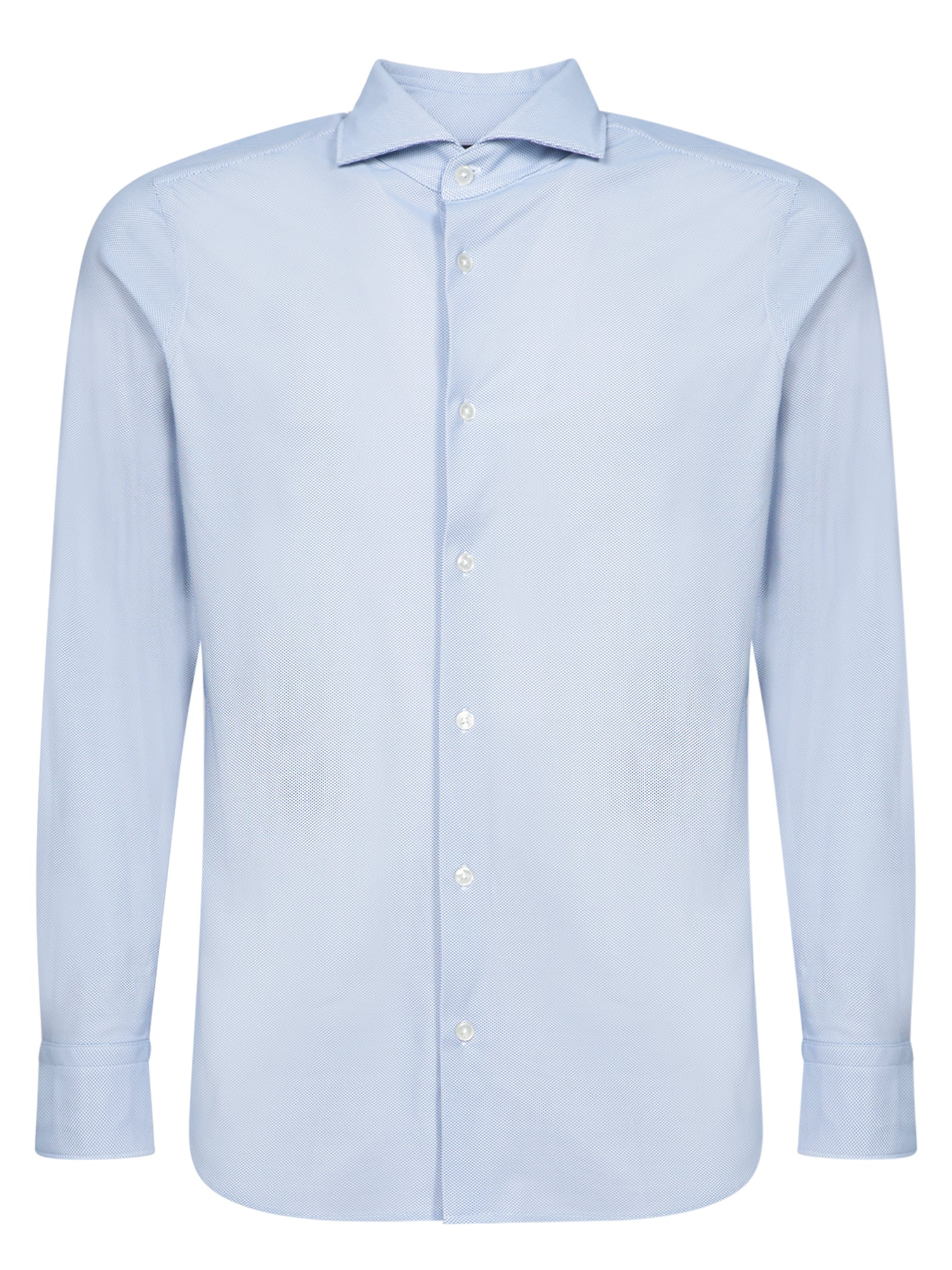 DELL'OGLIO Stylish Men's Blue Mini Shirt