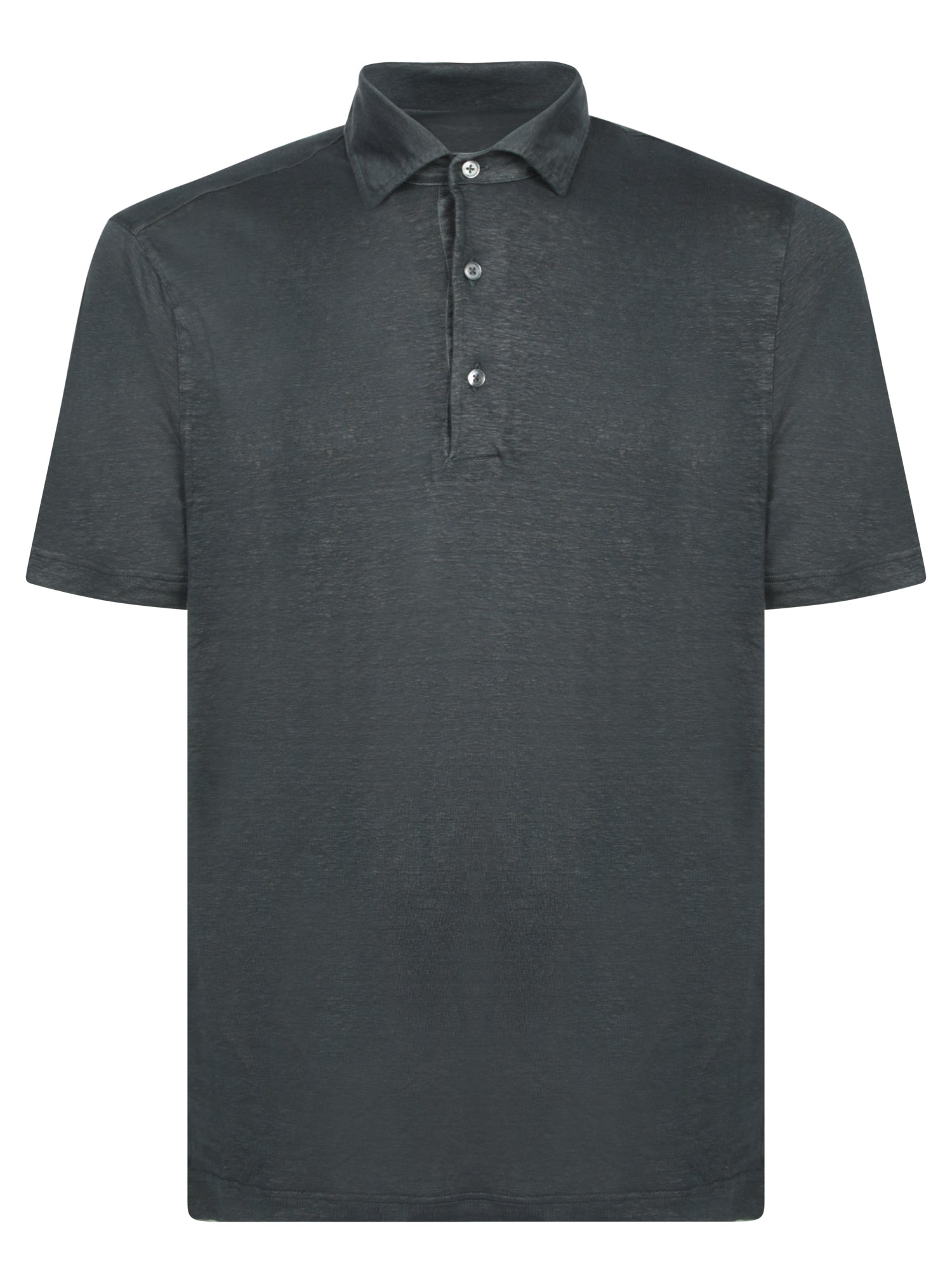 DELL'OGLIO Men's Mini Collar Polo T-Shirt