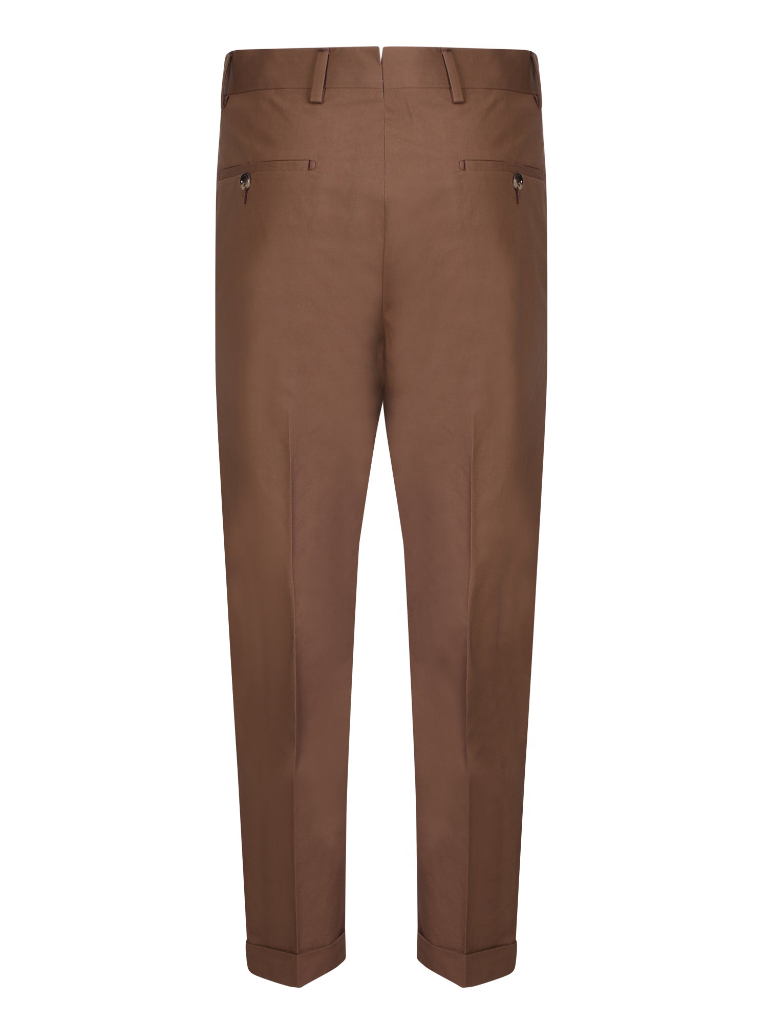 DELL'OGLIO Men's Classic Mid Rise Trousers
