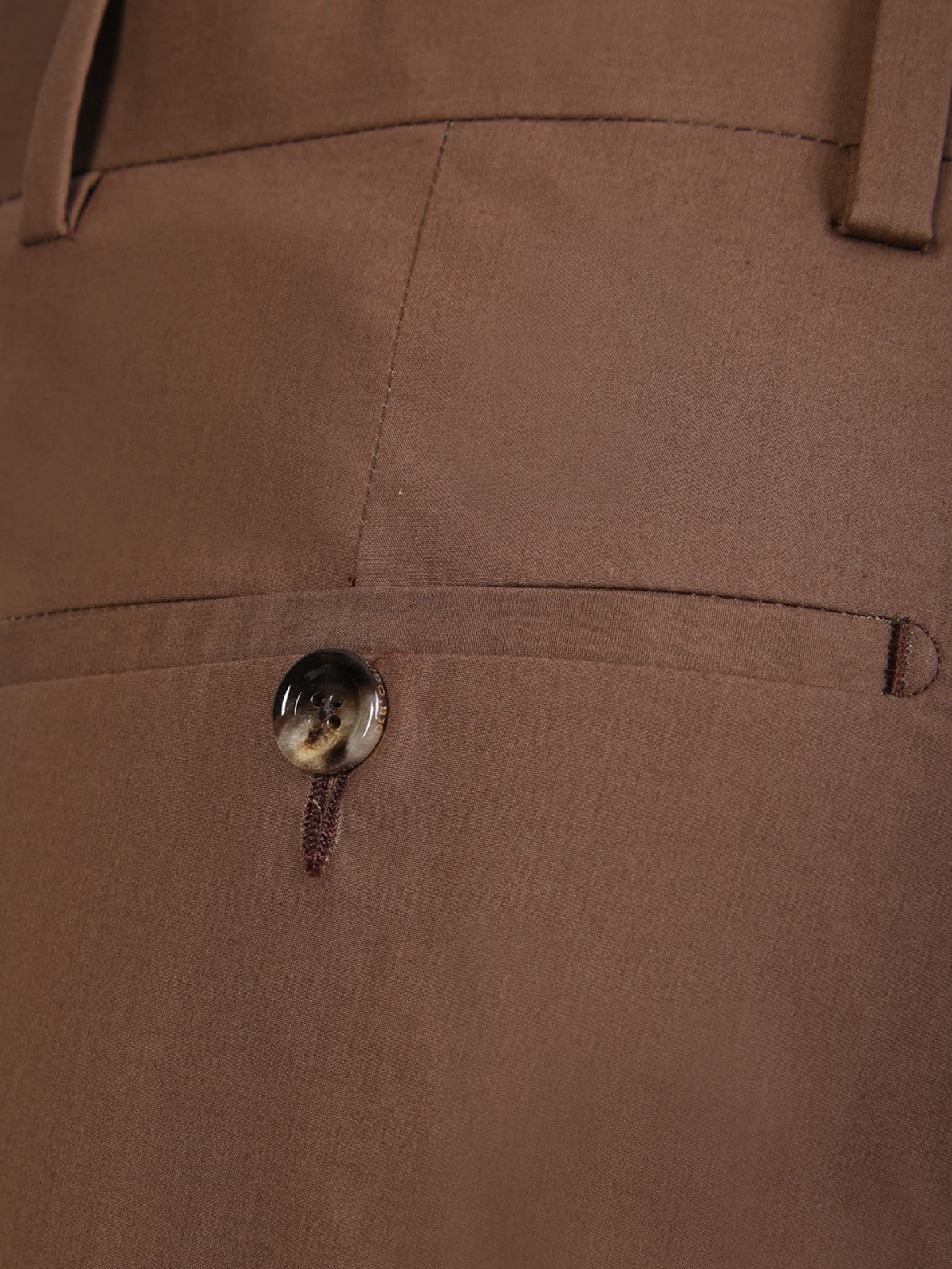 DELL'OGLIO Men's Classic Mid Rise Trousers