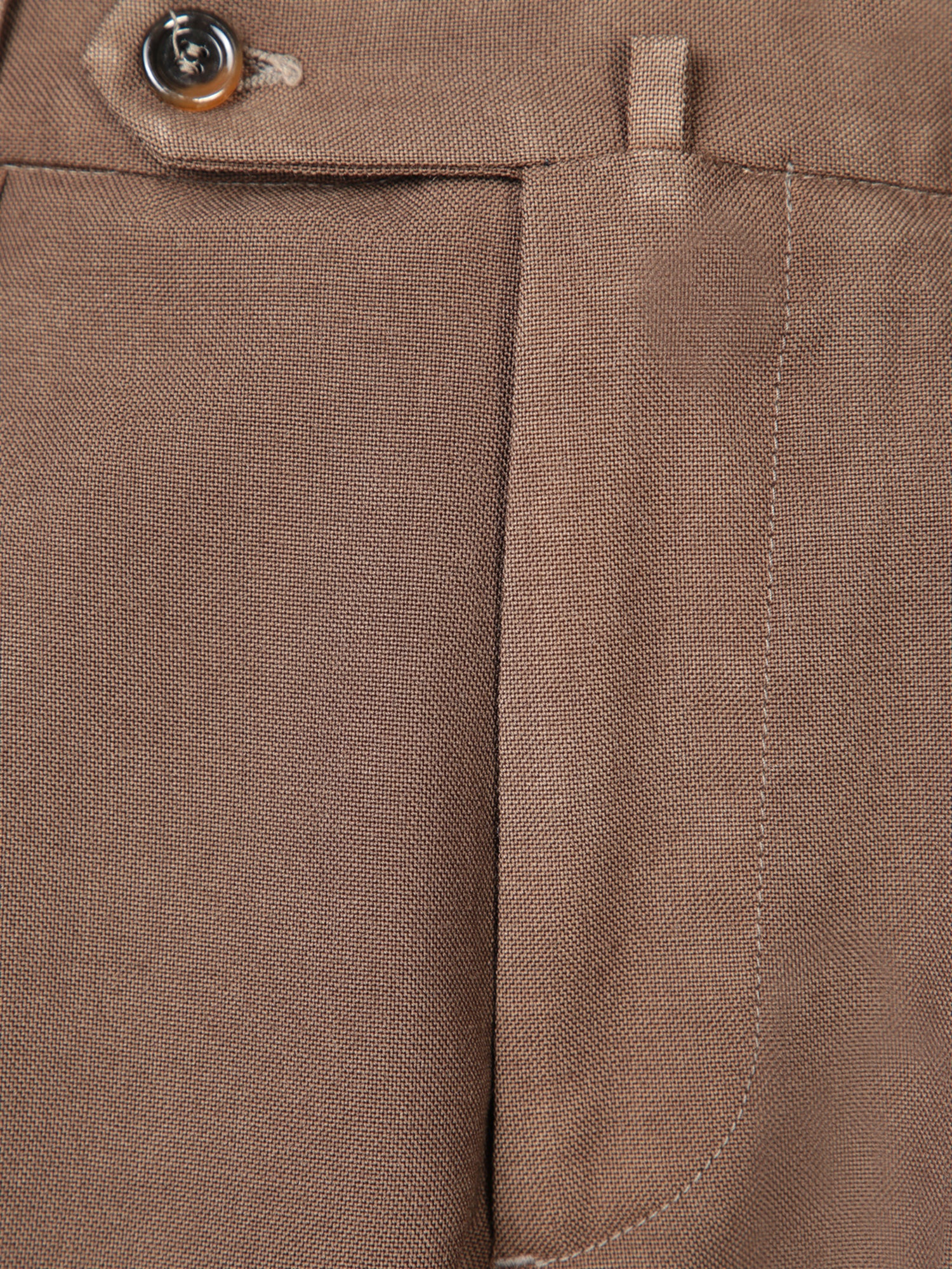 DELL'OGLIO Tailored Brown Trousers for Men
