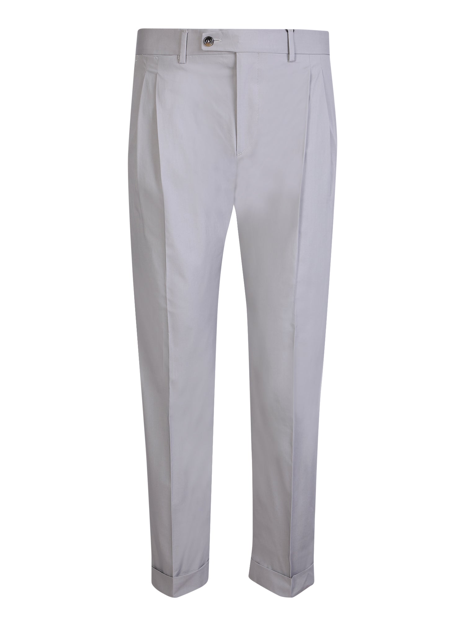 DELL'OGLIO Sleek Mid-Rise Trousers for Men