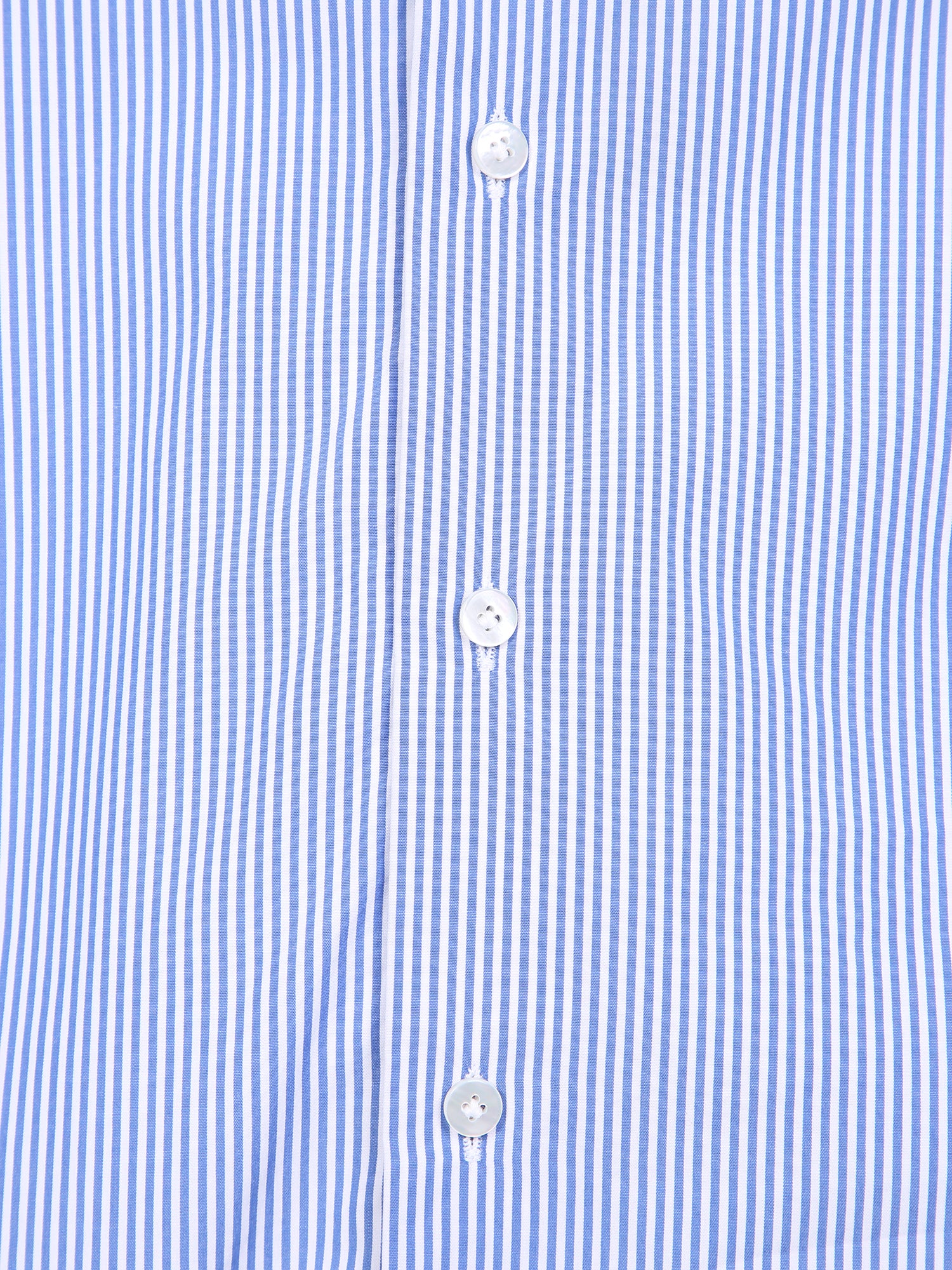 DELL'OGLIO Stylish Men's Pinstriped Shirt with Spread Collar