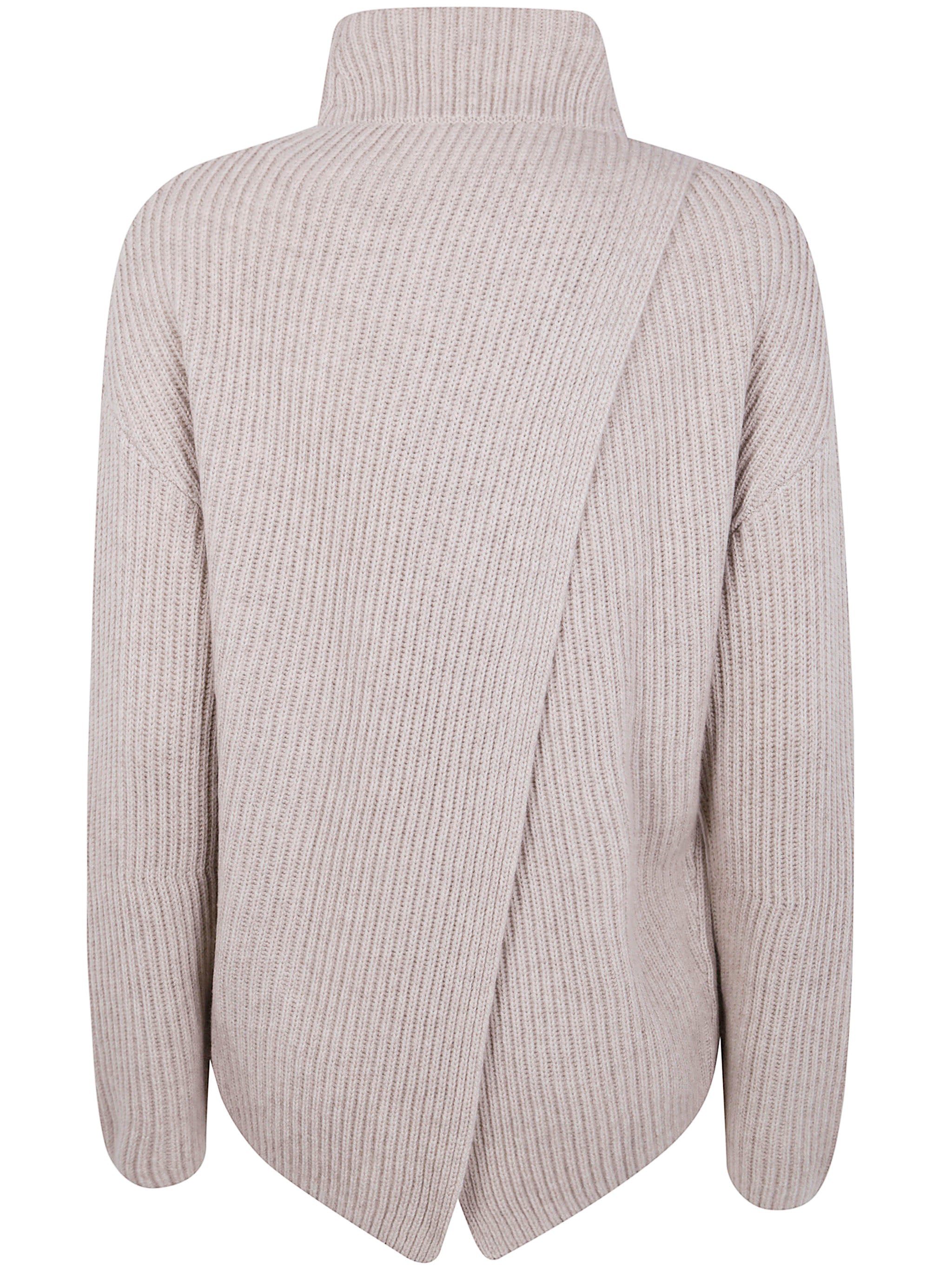 KUJTEN Turtleneck Sweater with Back Slit