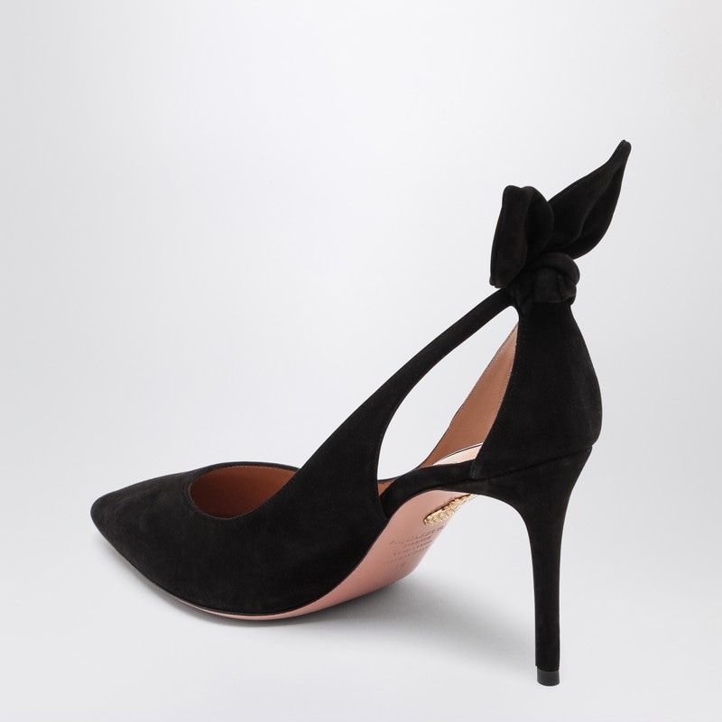AQUAZZURA Deneuve Stiletto Pumps with Bow Detail