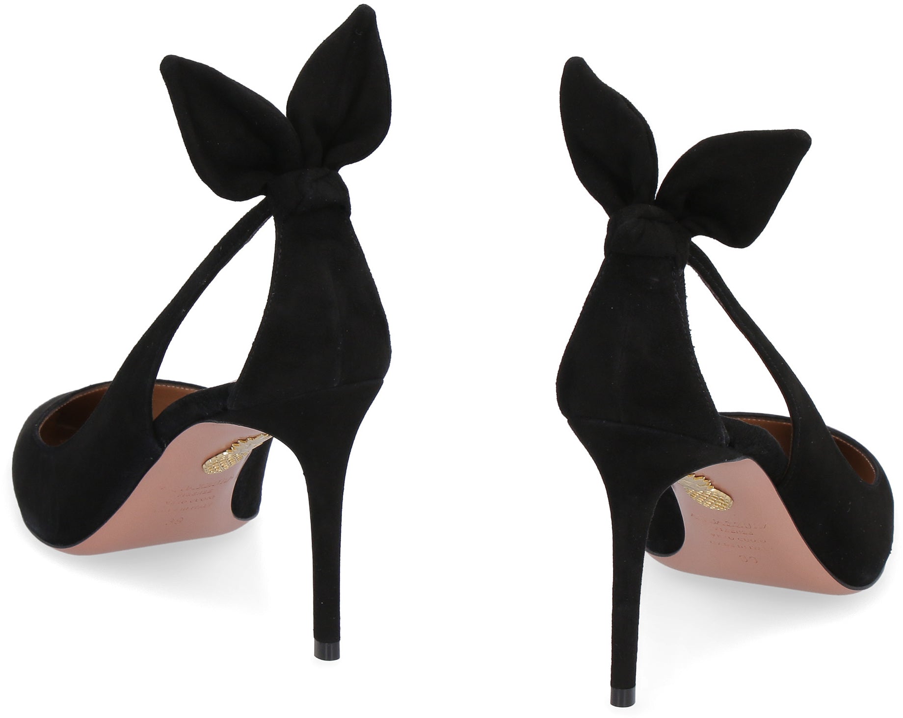 AQUAZZURA Deneuve Stiletto Pumps with Bow Detail