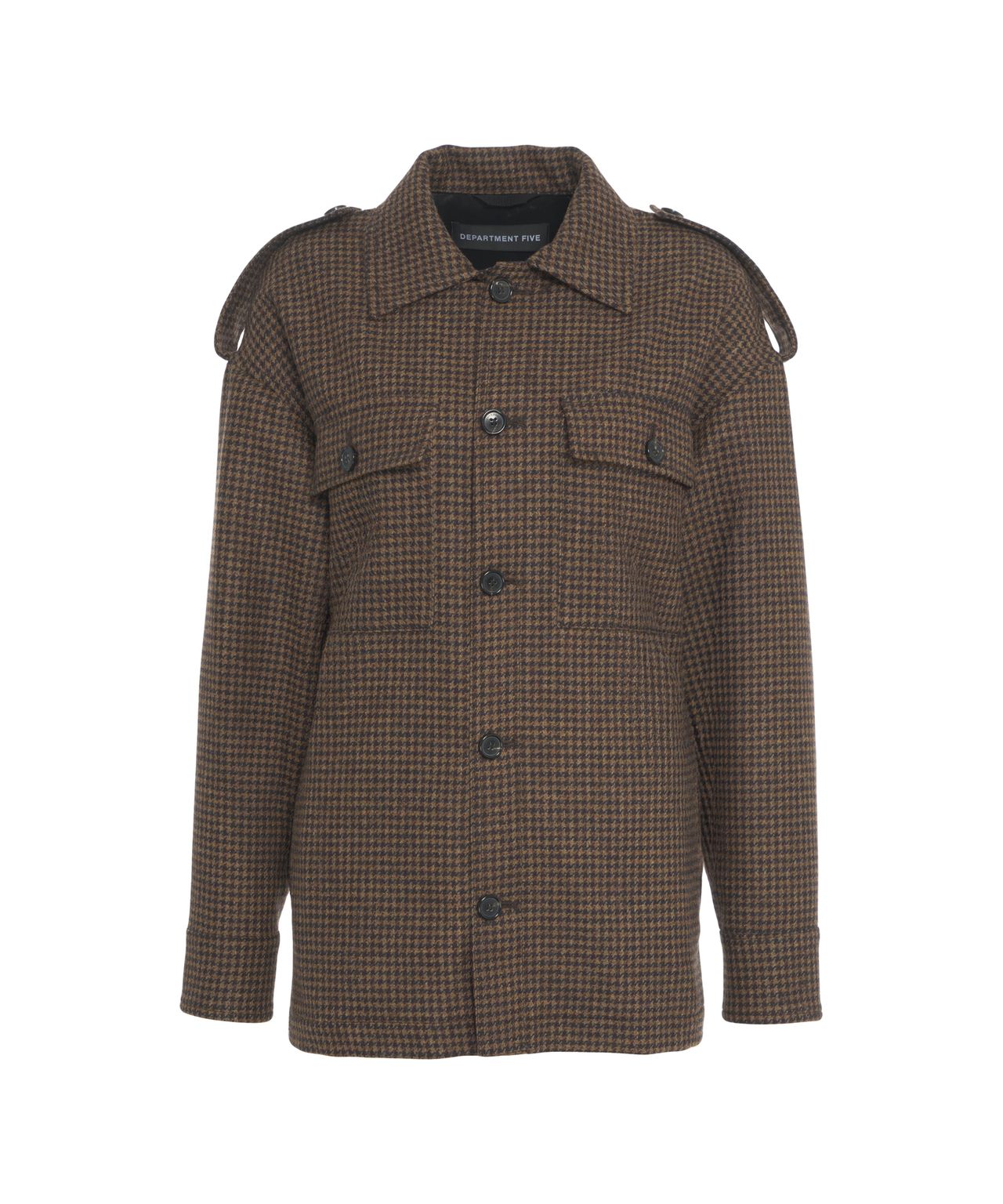 DEPARTMENT 5 Casual Jacket with Houndstooth Pattern - Oversized Fit