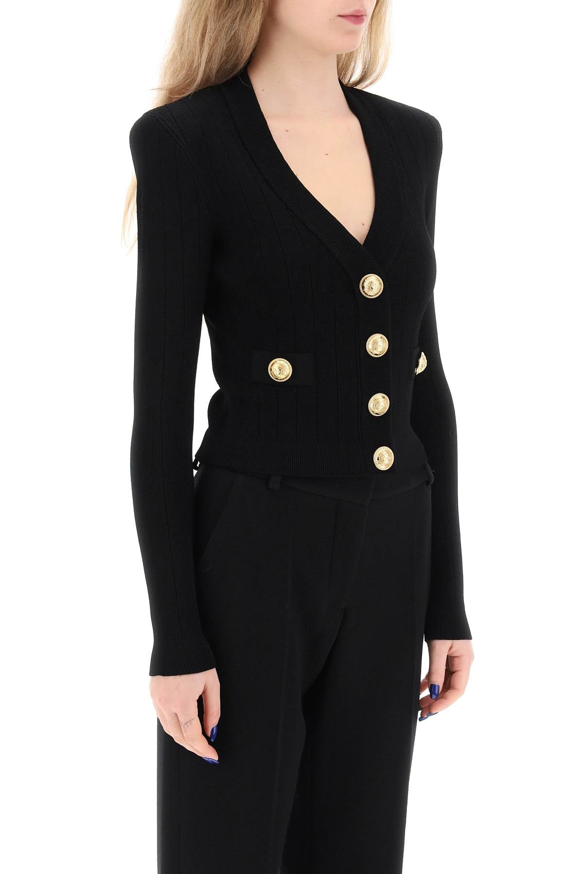 BALMAIN Cropped Cardigan