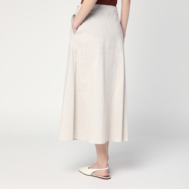 DEPARTMENT FIVE Traxs Midi Skirt with Pleats and Slits