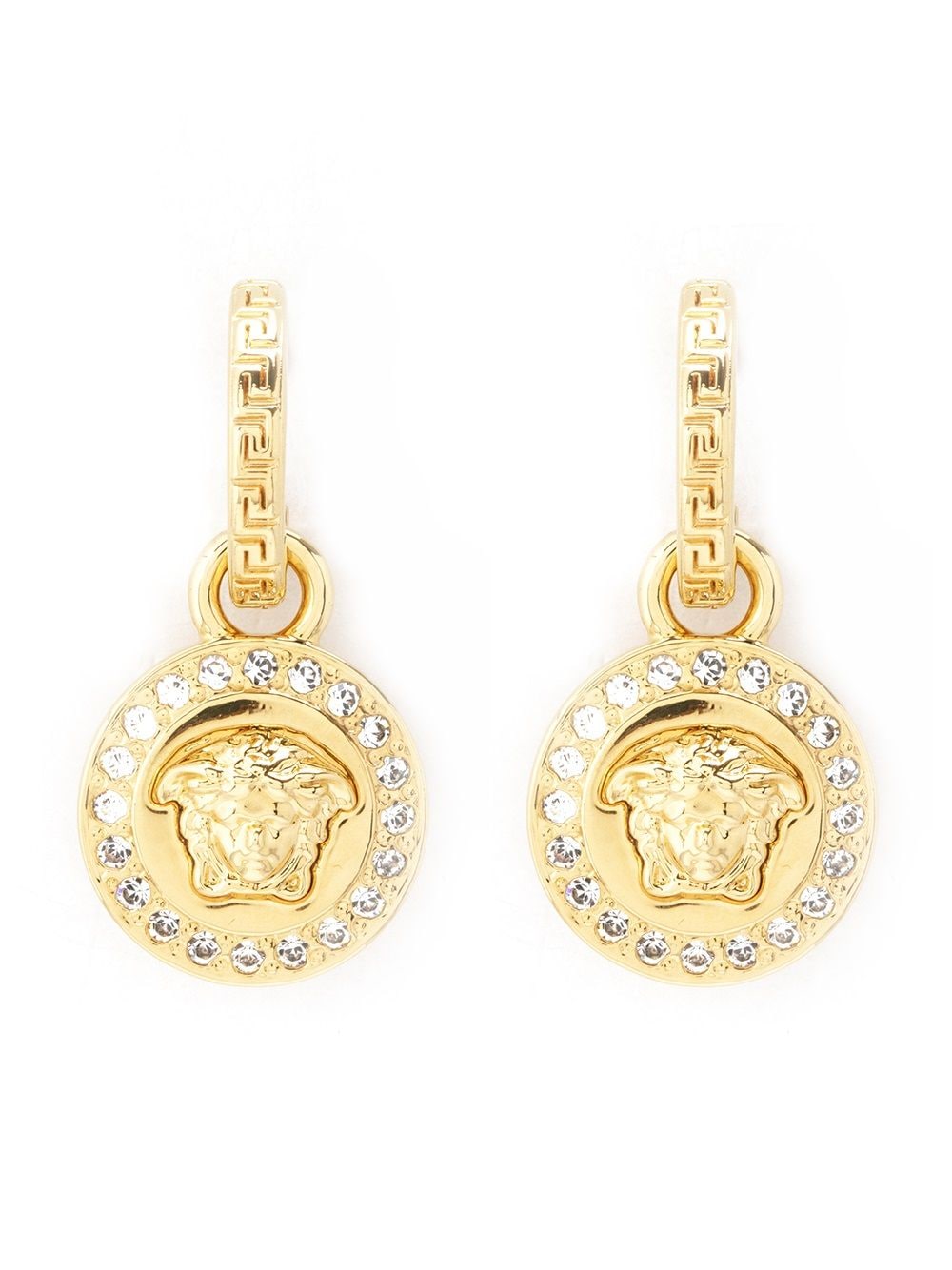 VERSACE Greek Medusa Drop Earrings