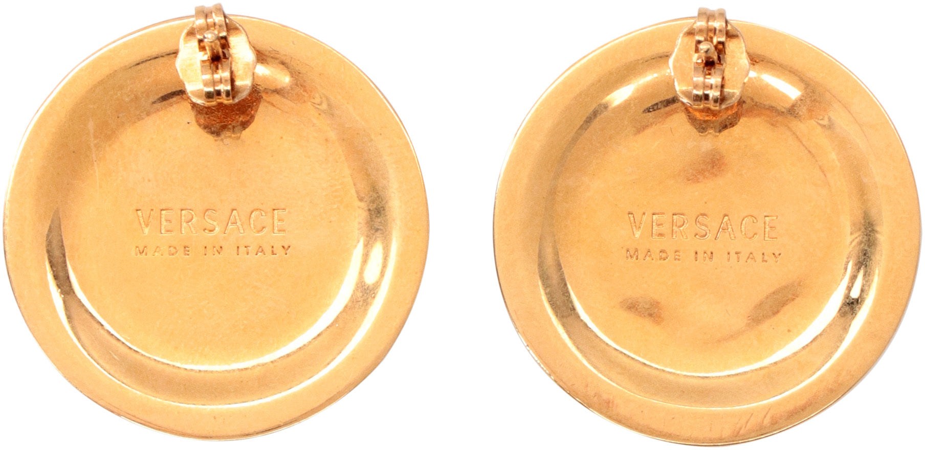 VERSACE Medusa Vintage Effect Stud Earrings - 3.5 CM